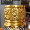 BÁT HƯƠNG THỜ GIA TIÊN BẰNG ĐỒNG MẠ VÀNG 24K